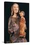 Madonna and Child, Wooden Statue, Orvietana School-Nicola Grassi-Stretched Canvas