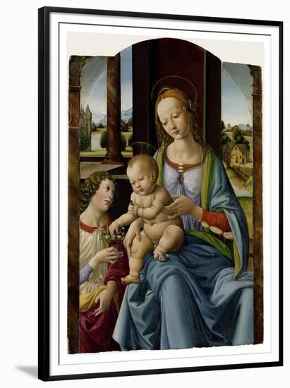 Madonna and Child-Lorenzo di Credi-Framed Art Print