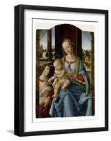 Madonna and Child-Lorenzo di Credi-Framed Art Print