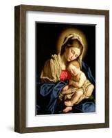 Madonna and Child-Giovanni Battista Salvi da Sassoferrato-Framed Premium Giclee Print