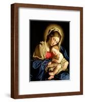 Madonna and Child-Giovanni Battista Salvi da Sassoferrato-Framed Premium Giclee Print