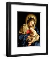 Madonna and Child-Giovanni Battista Salvi da Sassoferrato-Framed Premium Giclee Print