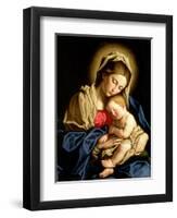 Madonna and Child-Giovanni Battista Salvi da Sassoferrato-Framed Premium Giclee Print