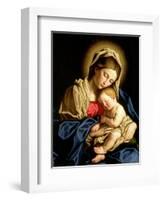 Madonna and Child-Giovanni Battista Salvi da Sassoferrato-Framed Premium Giclee Print