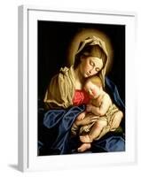 Madonna and Child-Giovanni Battista Salvi da Sassoferrato-Framed Giclee Print