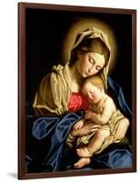 Madonna and Child-Giovanni Battista Salvi da Sassoferrato-Framed Giclee Print