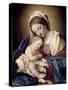 Madonna and Child-Giovanni Battista Salvi da Sassoferrato-Stretched Canvas