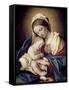 Madonna and Child-Giovanni Battista Salvi da Sassoferrato-Framed Stretched Canvas