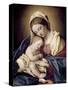 Madonna and Child-Giovanni Battista Salvi da Sassoferrato-Stretched Canvas