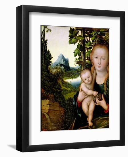 Madonna and Child-Lucas Cranach the Elder-Framed Giclee Print