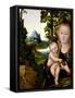 Madonna and Child-Lucas Cranach the Elder-Framed Stretched Canvas