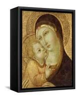 Madonna and Child-Sano di Pietro-Framed Stretched Canvas