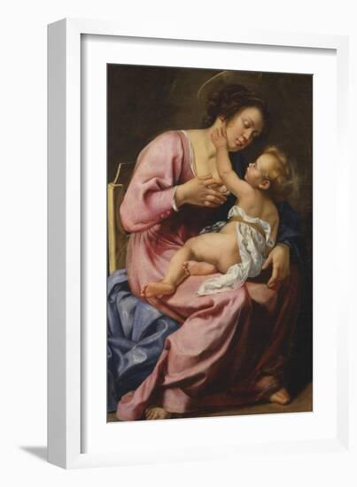 Madonna and Child-Artemisia Gentileschi-Framed Giclee Print