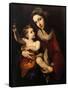 Madonna and Child-Francesco Solimena-Framed Stretched Canvas