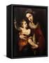 Madonna and Child-Francesco Solimena-Framed Stretched Canvas