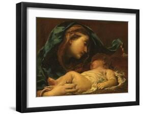 Madonna and Child-Giuseppe Maria Crespi-Framed Giclee Print