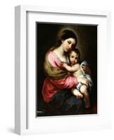 Madonna and Child-Bartolome Esteban Murillo-Framed Giclee Print