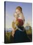 Madonna and Child-William Dyce-Stretched Canvas