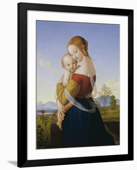 Madonna and Child-William Dyce-Framed Giclee Print