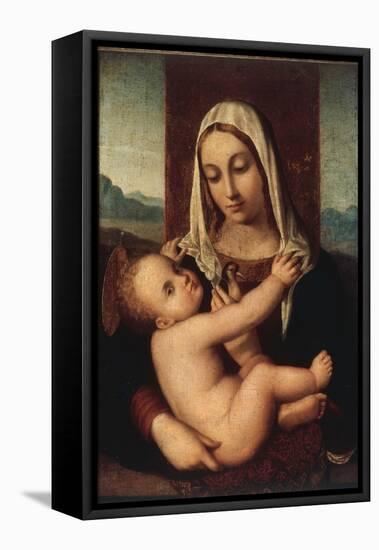 Madonna and Child-Giovanni Bellini-Framed Stretched Canvas