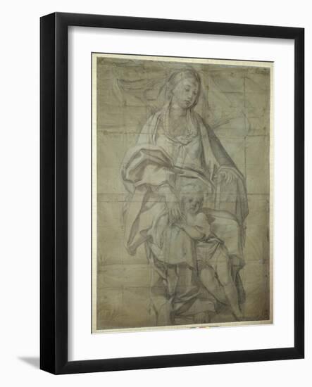 Madonna and Child-Domenichino-Framed Giclee Print
