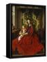 Madonna and Child-Jan van Eyck-Framed Stretched Canvas