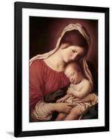 Madonna and Child-Giovanni Battista Salvi da Sassoferrato-Framed Giclee Print