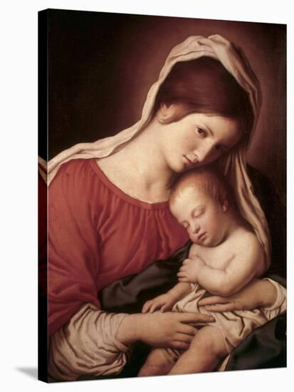 Madonna and Child-Giovanni Battista Salvi da Sassoferrato-Stretched Canvas