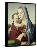 Madonna and Child-Antonello da Messina-Framed Stretched Canvas