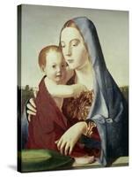 Madonna and Child-Antonello da Messina-Stretched Canvas