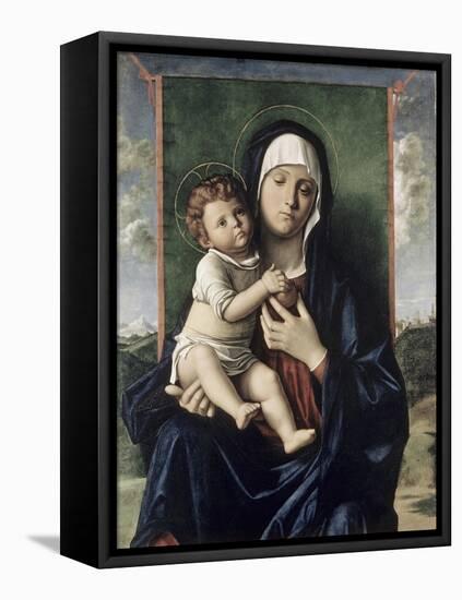 Madonna and Child-Giovanni Bellini-Framed Stretched Canvas