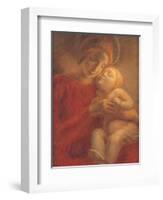 Madonna and Child-Gaetano Previati-Framed Art Print