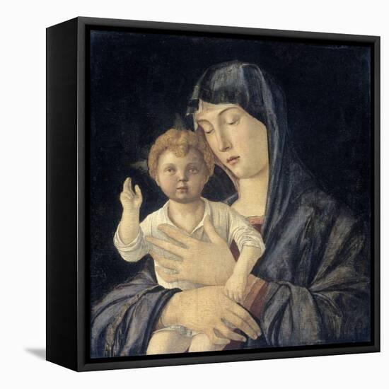 Madonna and Child-Giovanni Bellini-Framed Stretched Canvas