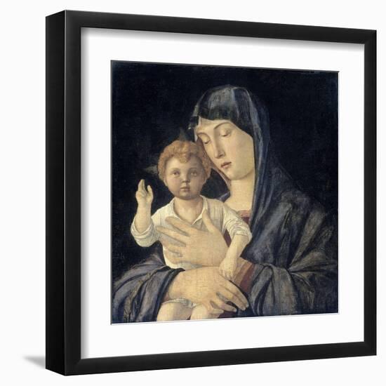 Madonna and Child-Giovanni Bellini-Framed Art Print