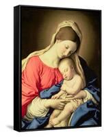 Madonna and Child-Giovanni Battista Salvi da Sassoferrato-Framed Stretched Canvas