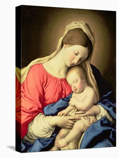 Madonna and Child-Giovanni Battista Salvi da Sassoferrato-Stretched Canvas