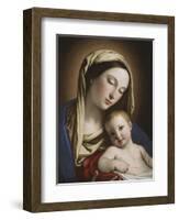 Madonna and Child-Giovanni Battista Salvi da Sassoferrato-Framed Giclee Print