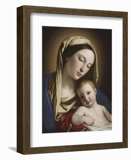 Madonna and Child-Giovanni Battista Salvi da Sassoferrato-Framed Giclee Print