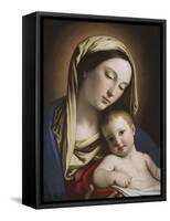 Madonna and Child-Giovanni Battista Salvi da Sassoferrato-Framed Stretched Canvas