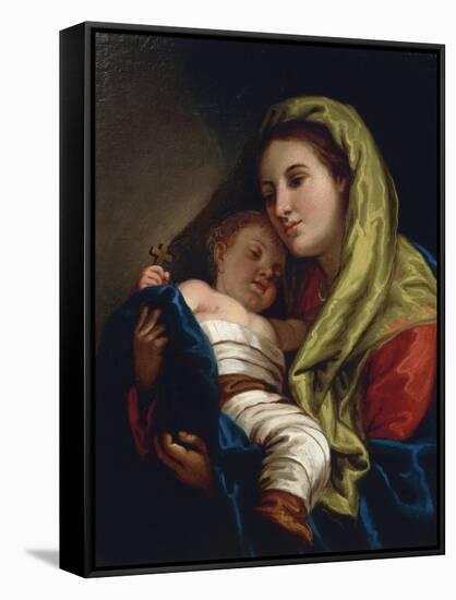 Madonna and Child-Lattanzio Querena-Framed Stretched Canvas