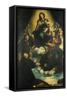 Madonna and Child-Giulio Campi-Framed Stretched Canvas