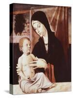 Madonna and Child-Bartolomeo Montagna-Stretched Canvas