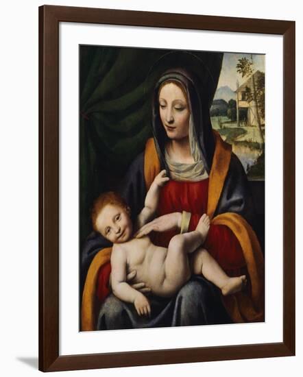 Madonna and Child-Bernardino Luini-Framed Giclee Print