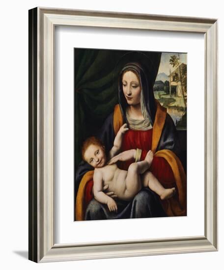 Madonna and Child-Bernardino Luini-Framed Giclee Print