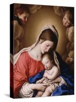 Madonna and Child-Il Sassoferrato-Stretched Canvas