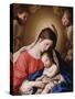 Madonna and Child-Il Sassoferrato-Stretched Canvas