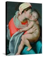 Madonna and Child-Giovanni Battista Rosso Fiorentino-Stretched Canvas