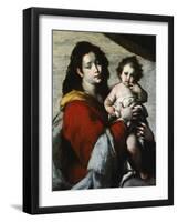 Madonna and Child-Bernardo Strozzi-Framed Giclee Print