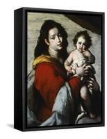 Madonna and Child-Bernardo Strozzi-Framed Stretched Canvas