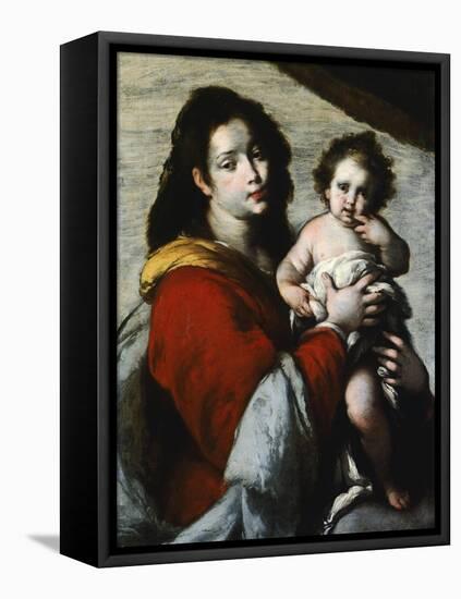 Madonna and Child-Bernardo Strozzi-Framed Stretched Canvas
